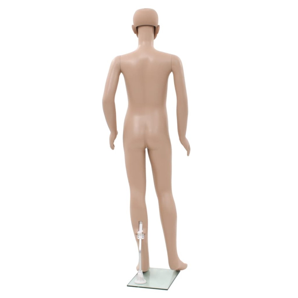 Maniquí de cuerpo entero de niño con base vidrio beige 140
