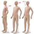 Maniquí de cuerpo entero de niño con base vidrio beige 140