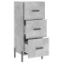 Aparador de madera contrachapada gris hormigón 34,5x34x90