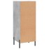 Aparador de madera contrachapada gris hormigón 34,5x34x90