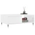 Mesa de centro madera de ingeniería blanco brillo 90x60x35