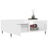 Mesa de centro madera de ingeniería blanco brillo 90x60x35