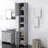 Armario de baño madera contrachapada gris Sonoma 30x30x183,5