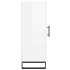 Aparador de madera contrachapada blanco brillante 34,5x34x90