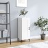 Aparador de madera contrachapada blanco brillante 34,5x34x90
