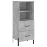 Aparador de madera contrachapada gris hormigón 34,5x34x90