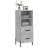 Aparador de madera contrachapada gris hormigón 34,5x34x90