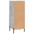 Aparador de madera contrachapada gris hormigón 34,5x34x90