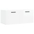 Armario de pared madera ingeniería blanco brillo 80x36,5x35