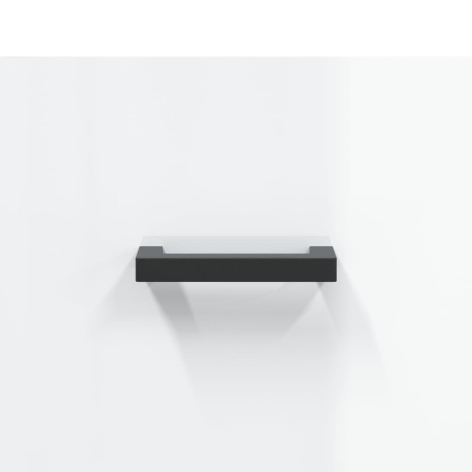 Armario de pared madera ingeniería blanco brillo 80x36,5x35