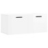 Armario de pared madera ingeniería blanco brillo 80x36,5x35