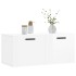 Armario de pared madera ingeniería blanco brillo 80x36,5x35