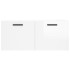 Armario de pared madera ingeniería blanco brillo 80x36,5x35