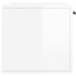 Armario de pared madera ingeniería blanco brillo 80x36,5x35