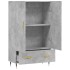 Aparador alto madera de ingeniería gris hormigón 69,5x31x115