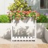 Jardinera con estante madera maciza pino blanco 82,5x34,5x81