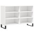 Aparador de madera contrachapada blanco brillo 103,5x35x70
