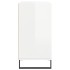 Aparador de madera contrachapada blanco brillo 103,5x35x70