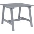 Mesa de comedor de jardín madera maciza acacia gris 88x88x74