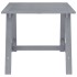 Mesa de comedor de jardín madera maciza acacia gris 88x88x74