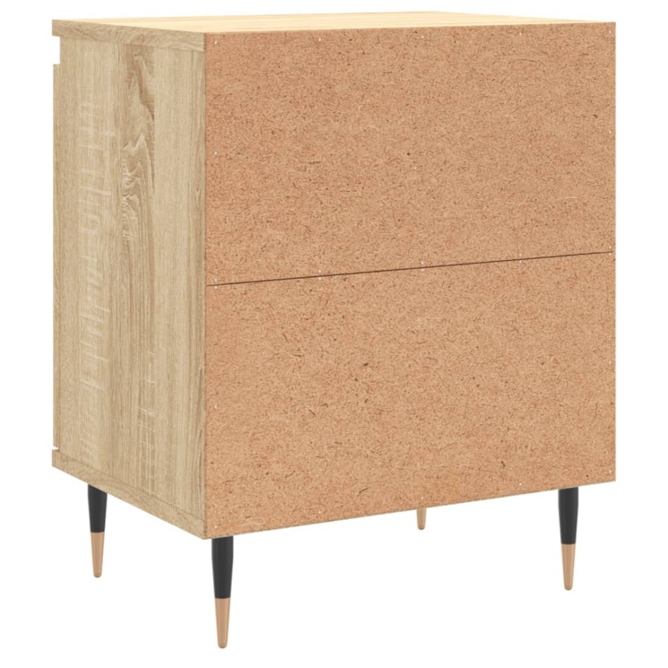 Mesitas noche 2 uds madera ingeniería roble Sonoma 40x30x50