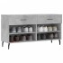 Banco zapatero madera de ingeniería gris hormigón 102x35x55