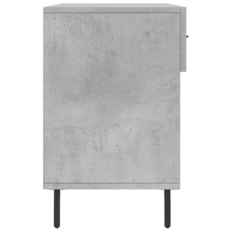 Banco zapatero madera de ingeniería gris hormigón 102x35x55