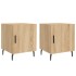 Mesitas noche 2 uds madera ingeniería roble Sonoma 40x40x50