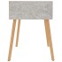 Mesita de noche madera de ingeniería gris hormigón 40x40x56