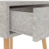 Mesita de noche madera de ingeniería gris hormigón 40x40x56