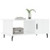 Mesa de centro madera contrachapada blanco brillo 90x50x40