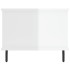 Mesa de centro madera contrachapada blanco brillo 90x50x40