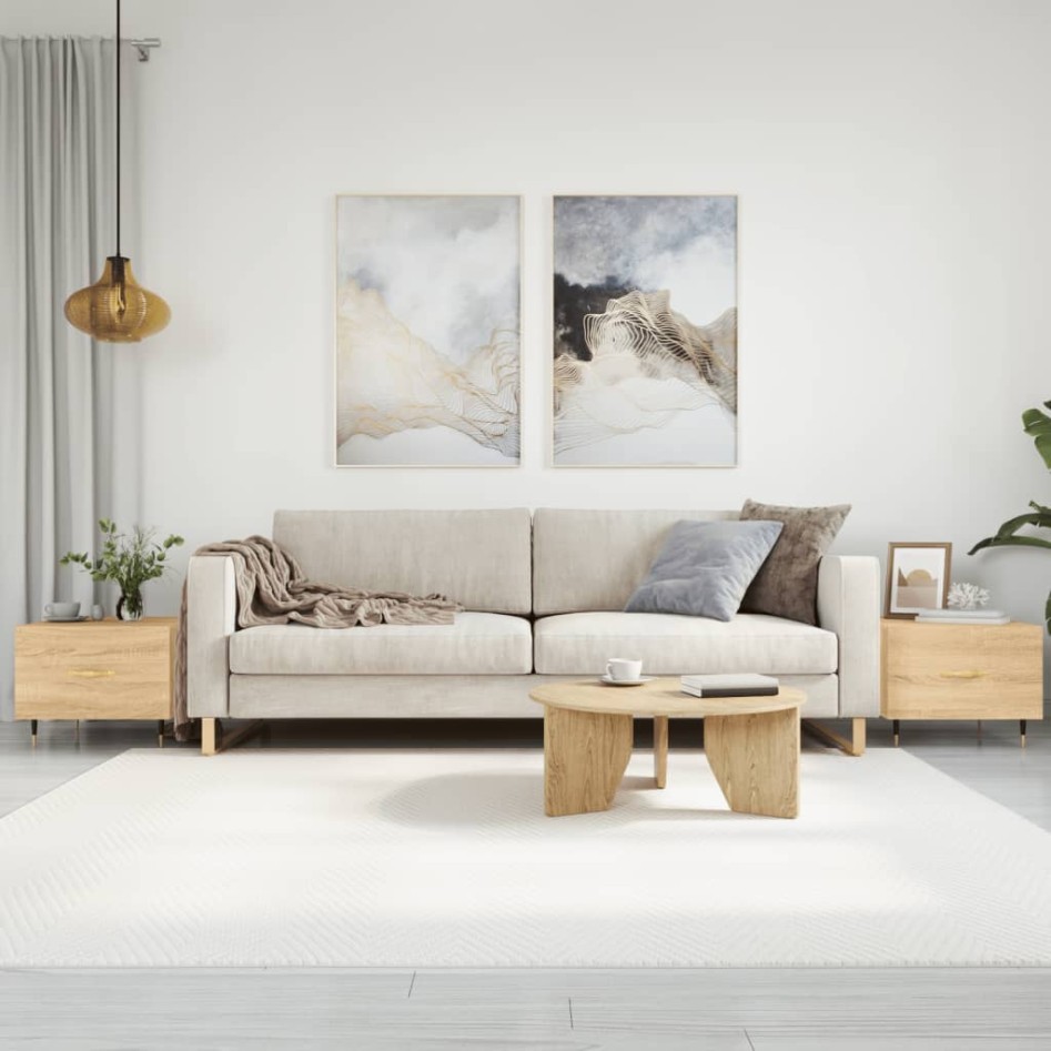 Mesas de centro 2 uds madera ingeniería roble Sonoma