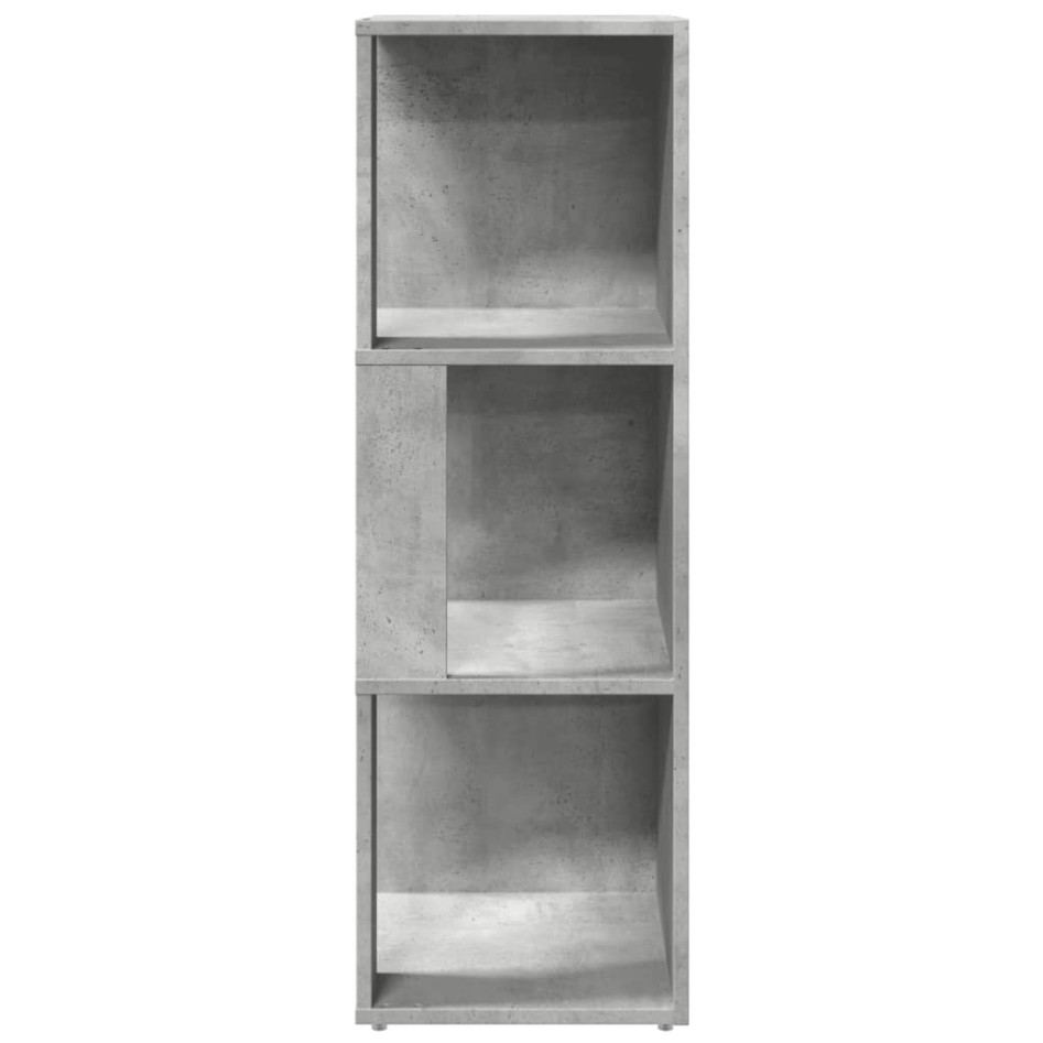 Mueble de esquina madera ingeniería gris hormigón 33x33x100
