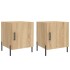 Mesitas noche 2 uds madera ingeniería roble Sonoma 40x40x50