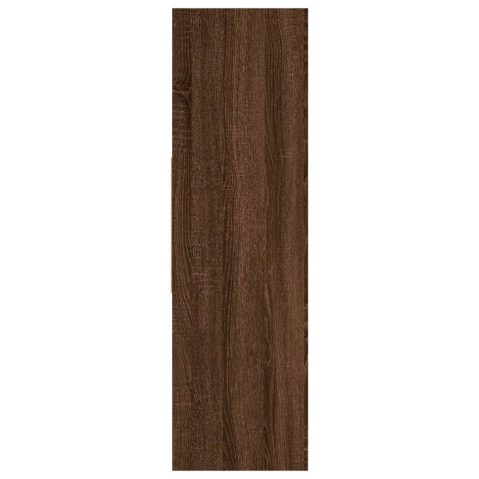 Estantería madera contrachapada marrón roble 97,5x29,5x100