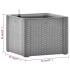 Arriate con sistema de riego automático gris 43x43x33