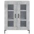 Aparador de madera de ingeniería gris hormigón 69,5x34x90