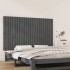 Cabecero de cama de pared madera maciza pino gris 147x3x90
