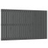 Cabecero de cama de pared madera maciza pino gris 147x3x90