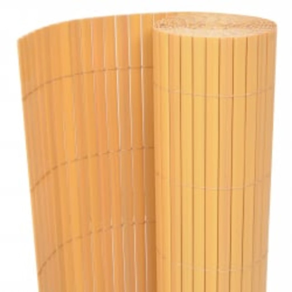 Valla de jardín de doble cara amarilla 110x500