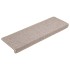 Alfombras de peldaños de escalera 15 uds gris topo 65x21x4