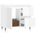 Armario de baño madera contrachapada blanco brillo 65x33x60