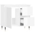Armario de baño madera contrachapada blanco brillo 65x33x60