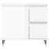 Armario de baño madera contrachapada blanco brillo 65x33x60