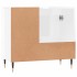 Armario de baño madera contrachapada blanco brillo 65x33x60
