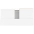 Armario de baño madera contrachapada blanco brillo 65x33x60