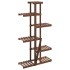Soporte para flores de madera maciza abeto 75x25x140,5