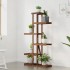 Soporte para flores de madera maciza abeto 75x25x140,5