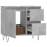 Armario de baño madera contrachapada gris hormigón 65x33x60